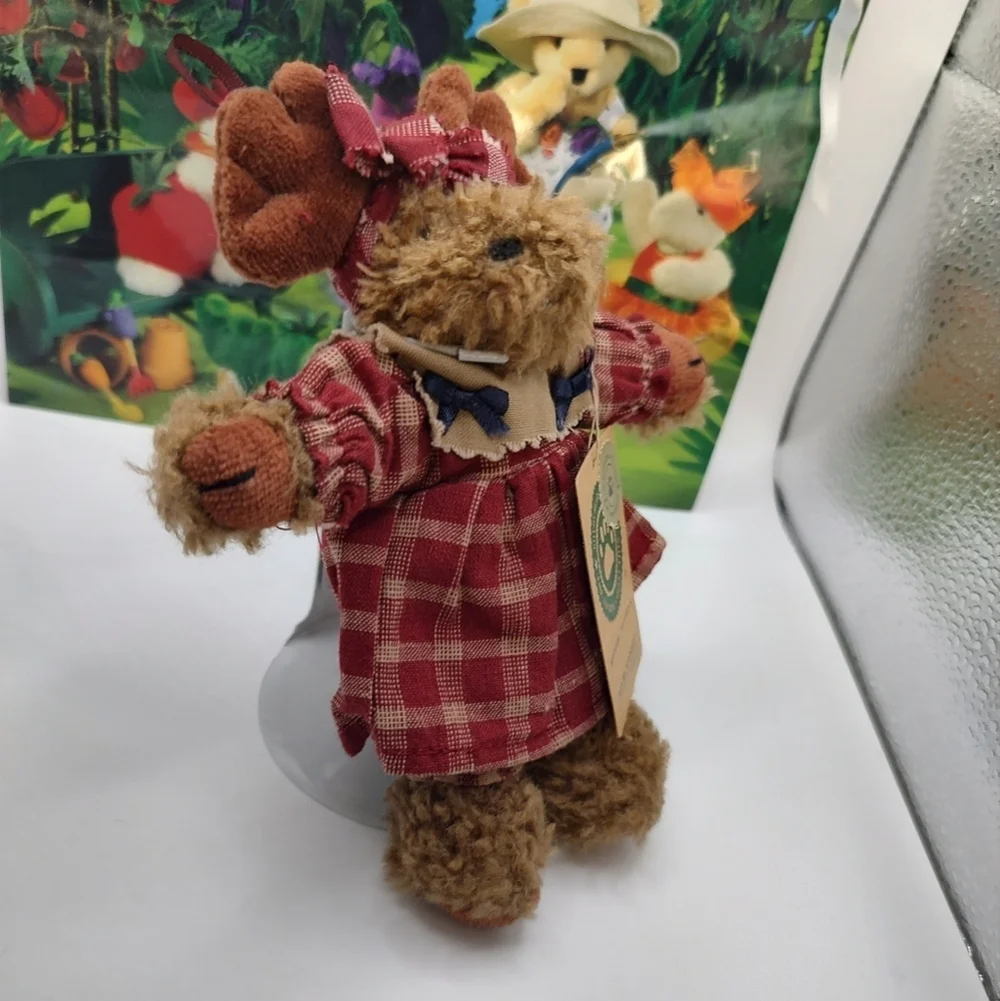 💥3/$20 Boyds Bears Plush Ornament Mocha Mooseby 20th Anniversary!